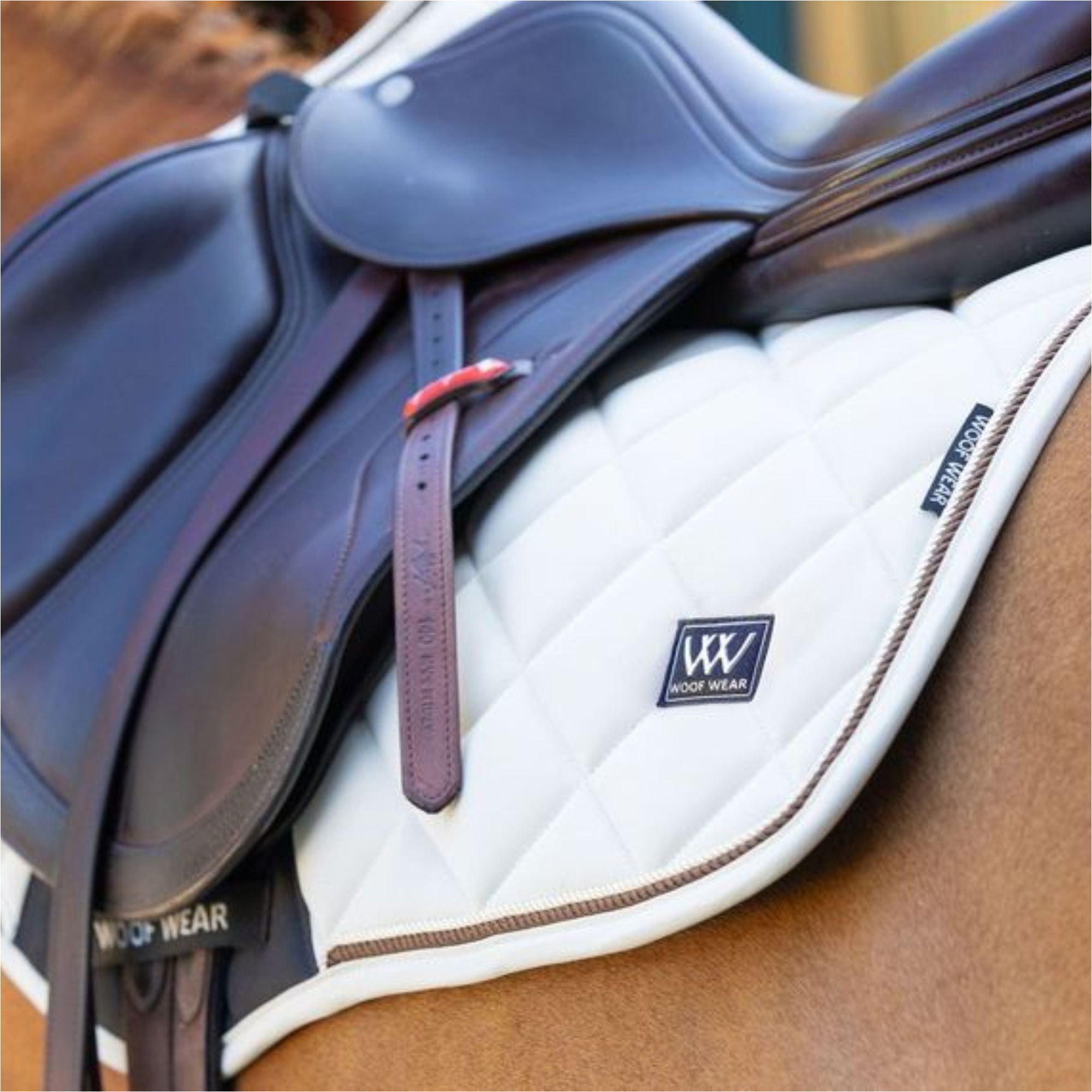 2025 Woof Wear Vision Aura Contact Rapproché Tapis De Selle WS0042-STON - Stone